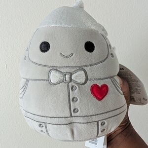 Squishmallows Tin Man Teal and Gray Tag Plush